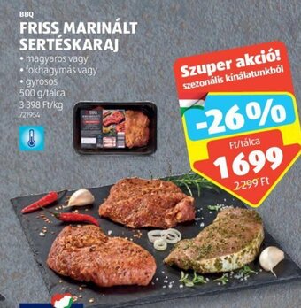 ALDI Bbq Friss marinált sertéskaraj 500 g ajánlat