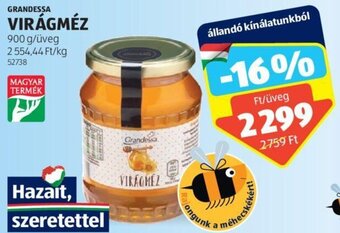 ALDI Grandessa Virágméz 900 g ajánlat