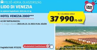 ALDI Olaszország, Hotel venezia 2000 ajánlat