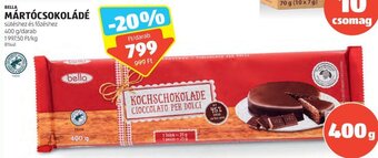 Bella Mártócsokoládé 400 g