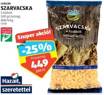 ALDI Császár Szarvacska 500 g ajánlat