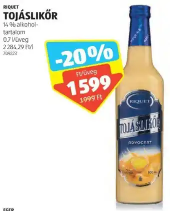 ALDI Riquet Tojáslikőr 0,7 l ajánlat