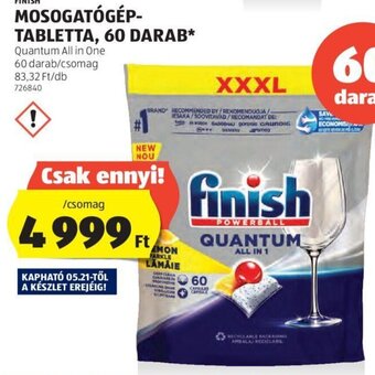 Finish Mosogatógép tabletta 60 db