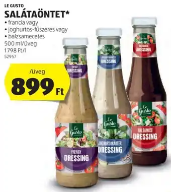 ALDI Le Gusto Salátaöntet 500 ml ajánlat