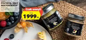 ALDI Gourmet Pisztácia- vagy mogyorókrém 180 g ajánlat