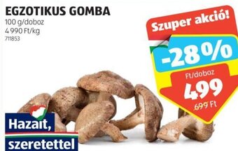 ALDI Egzotikus gomba 100 g ajánlat