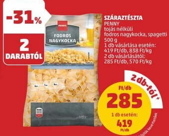PENNY Penny Száraztészta 500 g ajánlat