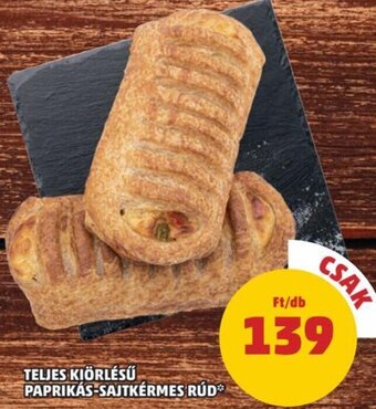 PENNY Teljes kiörlésű paprikás-sajtkérmes rúd 1 db ajánlat