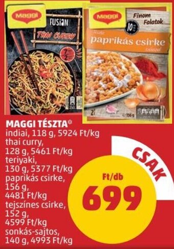 PENNY Maggi Tészta 118 - 156 g ajánlat