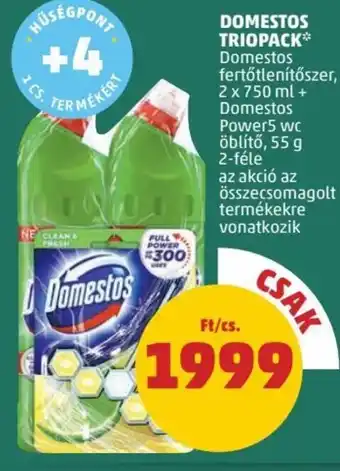 PENNY Domestos Triopack 2 x 750 ml ajánlat