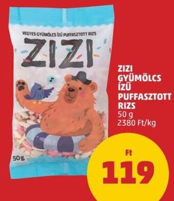 PENNY Zizi Gyümölcs ízű puffasztott rizs 50 g ajánlat
