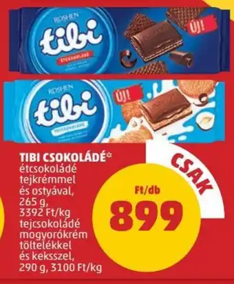 PENNY Tibi Csokoládé 265 g ajánlat
