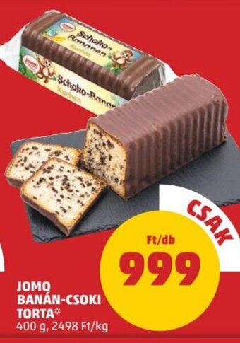 Jomo banán-csoki torta 400 g