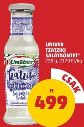PENNY Univer Tzatziki salátaöntet 230 g ajánlat