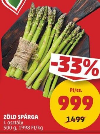 PENNY Zöld spárga 500 g ajánlat