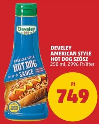 PENNY Develey American style hot dog szósz 250 ml ajánlat