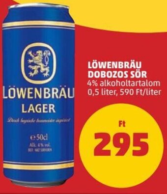 PENNY Löwenbräu Dobozos sör 0,5 l ajánlat