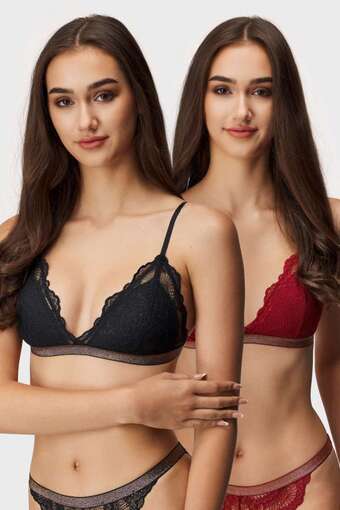 2 pack gala bralette melltartó