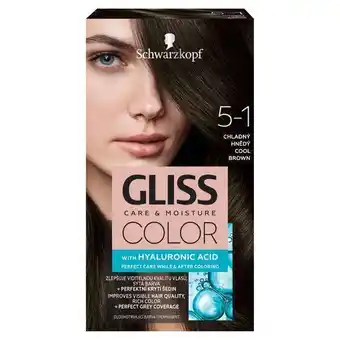 Rossmann Gliss color tartós hajfesték 5-1 hűvösbarna - 1 db ajánlat