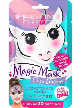 Eveline magic unicorn tisztító szövetmaszk - 1 db