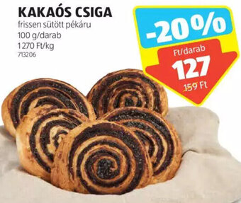 ALDI Kakaós csiga 100 g ajánlat