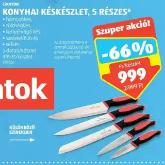 ALDI Crofton Konyhai késkészlet 5 részes ajánlat