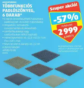 ALDI Adventuridge Többfunkciós padlószőnyeg 6 db ajánlat