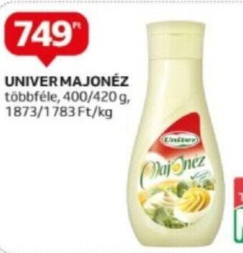 Auchan Univer Majonéz 400 / 420 g ajánlat