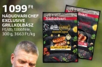 Auchan Nádudvari Chef exclusive grillkolbász 300 g ajánlat