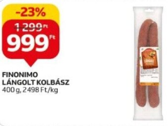 Auchan Finonimo Lángolt kolbász 400 g ajánlat