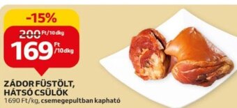 Auchan Zádor Füstölt, hátsó csülök 10 dkg ajánlat