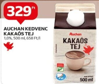 Auchan Auchan kedvenc kakaós tej 500 ml ajánlat