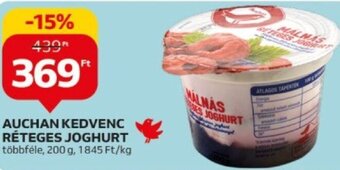 Auchan Auchan kedvenc Réteges joghurt 200 g ajánlat