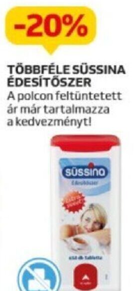 Auchan Többféle Süssina édesítőszer ajánlat