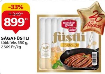 Auchan Sága Füstli 350 g ajánlat