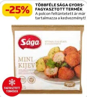 Auchan Többféle Sága gyorsfagyasztott termék ajánlat