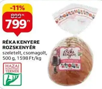 Auchan Réka Kenyere rozskenyér 500 g ajánlat