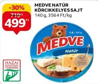 Auchan Medve Natúr körcikkelyes sajt 140 g ajánlat