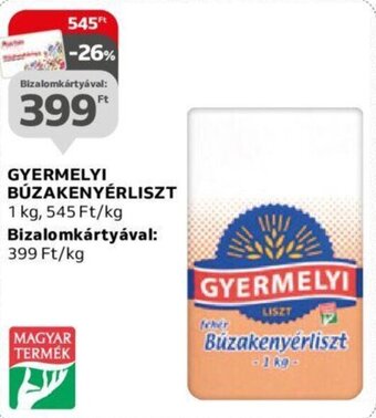 Auchan Gyermelyi Búzakenyérliszt 1 kg ajánlat
