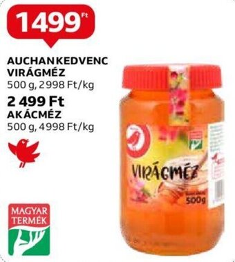 Auchan Auchan kedvenc virágméz 500 g ajánlat