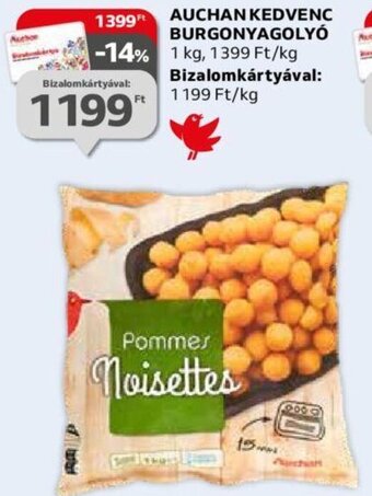 Auchan Auchan kedvenc burgonyagolyó 1 kg ajánlat