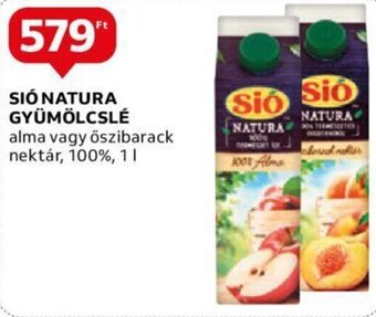 Auchan Sió Natura gyümölcslé 1 l ajánlat