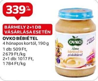 Auchan Ovko Bébiétel 190 g ajánlat