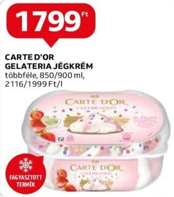 Auchan Carte d'Or Gelateria jégkrém 850 / 900 ml ajánlat