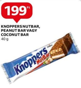 Auchan Knoppers nutbar, peanut bar vagy coconut bar 40 g ajánlat
