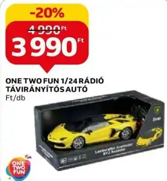 Auchan One Two Fun 1/24 rádió távirányítós autó 1 db ajánlat
