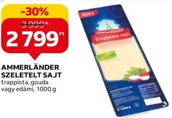 Auchan Ammerländer Szeletelt sajt 1000 g ajánlat