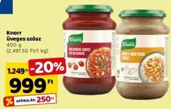 Spar Knorr Üveges szósz 400 g ajánlat