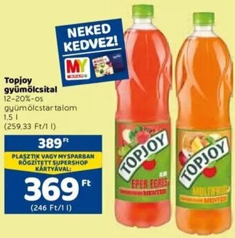 Spar Topjoy Gyümölcsital 1,5 l ajánlat