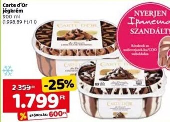 Spar Carte d'Or jégkrém 900 ml ajánlat